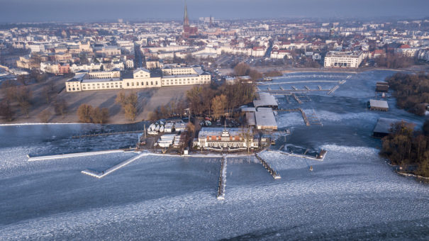 Seglerheim Schwerin im Winter